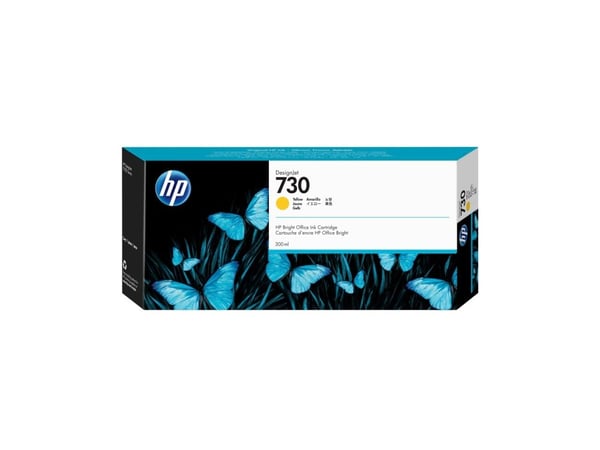 HP 730 - 300 ml - høykapasitets - gul - original - DesignJet - blekkpatron - for DesignJet SD Pro MFP, T1600, T1600dr, T1700, T1700dr, T1708, T1708...