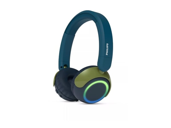 Philips TAK4200CT - Hodetelefoner med mikrofon - over-øret-montering - Bluetooth - trådløs - crystal blue-green