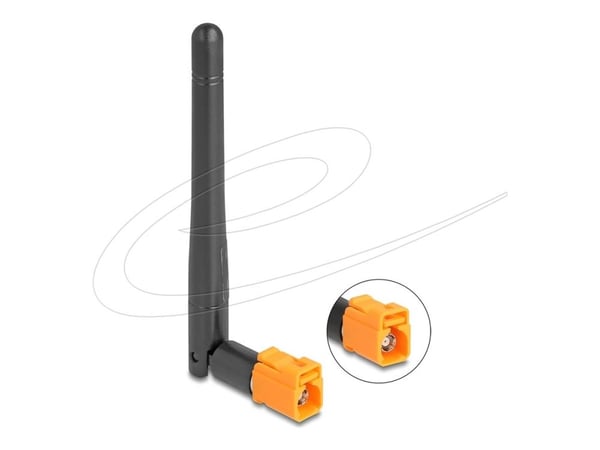 Delock WiFi 6 antenni FAKRA M socket 2.5 - 3.0 dBi suuntaamaton kallistusnivelellä musta