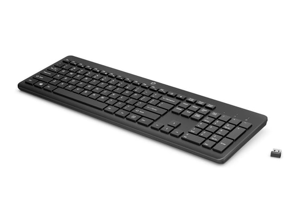 HP 230 - Tastatur - trådløs - 2.4 GHz - Tysk - svart - for OMEN by HP Laptop 16; Victus by HP Laptop 16; Laptop 14, 15, 17; Pavilion Plus Laptop 14