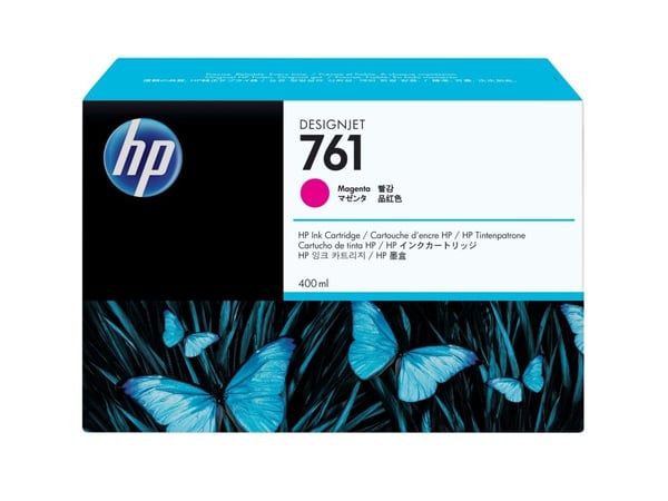 HP 761 - 400 ml - magenta - original - DesignJet - blekkpatron - for DesignJet T7100, T7200, T7200 Production Printer