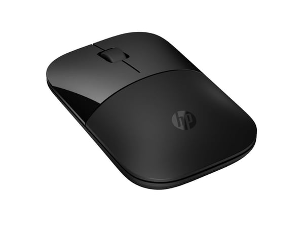 HP Z3700 - Mus - optisk - 3 knapper - trådløs - Bluetooth 5.0, 2.4 GHz - USB trådløs mottaker - svart