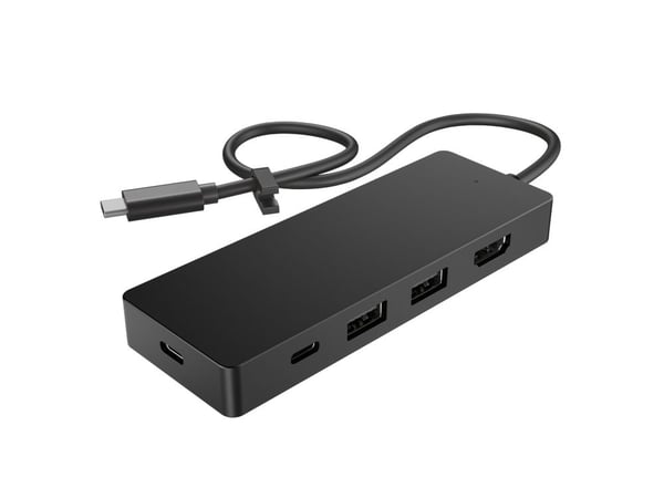 HP USB-C G3 -matkahubi;, Telakointi, USB 3.2 Gen 1 (3.1 Gen 1) Type-C, musta, Vietnam, Yritys, USB