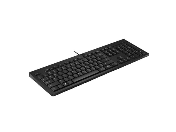 HP 125 - Tangentbord - full size - USB - brittisk - svart (paket om 12)