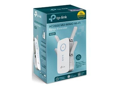 TP-Link AC2600 Wi-Fi Range Extender RE650 - Rekkeviddeutvider for Wi-Fi - 1GbE - Wi-Fi 5 - 2.4 GHz, 5 GHz