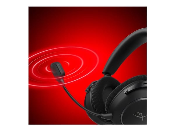 HyperX Cloud Alpha 2 - Hodesett - full størrelse - Bluetooth / 2,4 GHz radiofrekvens - trådløs, kablet - 3,5 mm jakk, USB-C - svart