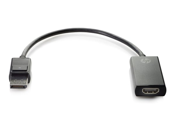 HP - Video adapter - DisplayPort hann til HDMI hunn - 4K-støtte - for Elite t655; Pro t550; Workstation Z4 G5, Z6 G5