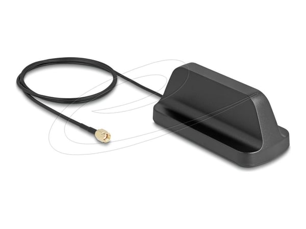 Delock WiFi 7 -antenni RP-SMA-liitin 2,5 - 3,6 dBi suuntaamaton, magneettisella jalustalla ja liitäntäkaapelilla ULA100 1 1