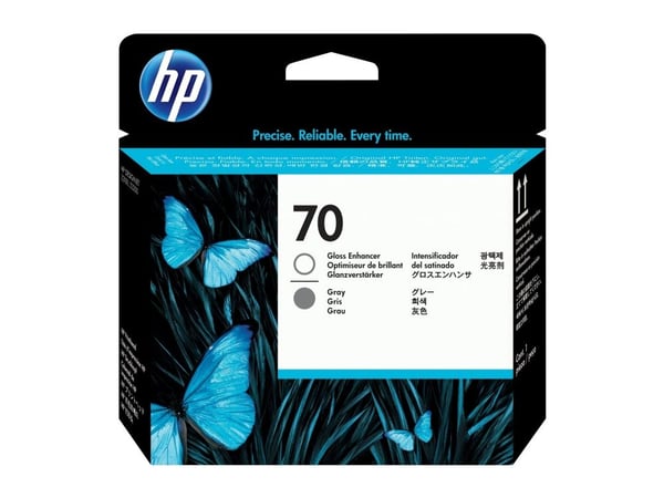 HP 70 - Grå, glansforsterker - skriverhode - for DesignJet HD Pro MFP, T120, Z2100, Z3100, Z3100ps, Z3200, Z3200ps, Z5200, Z5400
