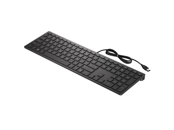 HP Pavilion 300 - Tangentbord - USB - engelska - gagatsvart