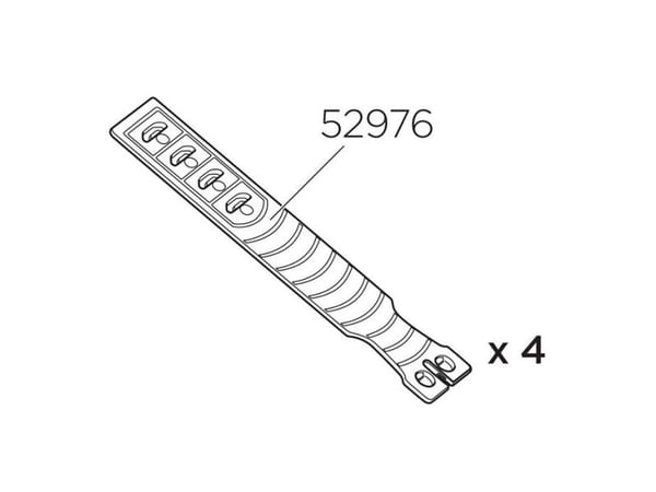 4 stk. Thule reservedel 52976 til WingBar edge