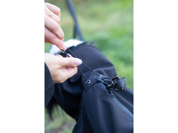 Dogman Softshell Hundtäcke Svart 25cm