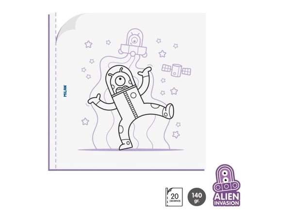 MILAN Målarbok Alien