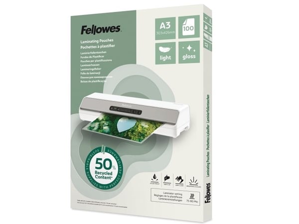 Fellowes - 100-pack - glättat - lamineringsfickor
