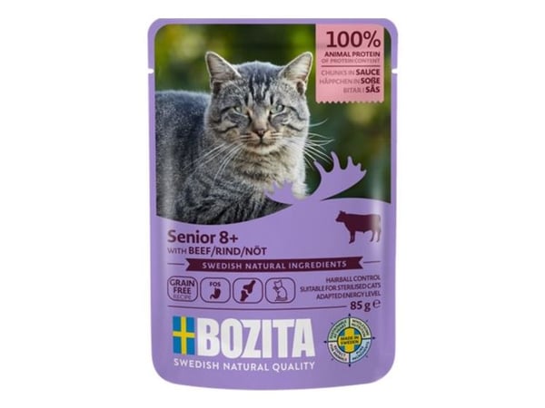 Bozita 3626, Senior, Nötkött, 85 g, Utan spannmål