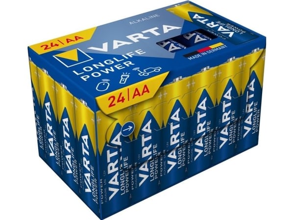 Varta Longlife, Engangsbatteri, AA, Alkalinsk, 1,5 V, 12 stykker, 50,5 mm
