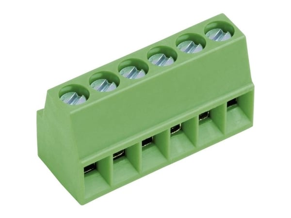 PTR Hartmann AKZ692/10-2.54-V-GRÜN skruvplint 0,75 mm² pol 10 grön 1 st