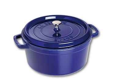 Staub Cocotte, Enkel panne, Blå, Støpejern, 5,9 l, 1 stykker, 28 cm