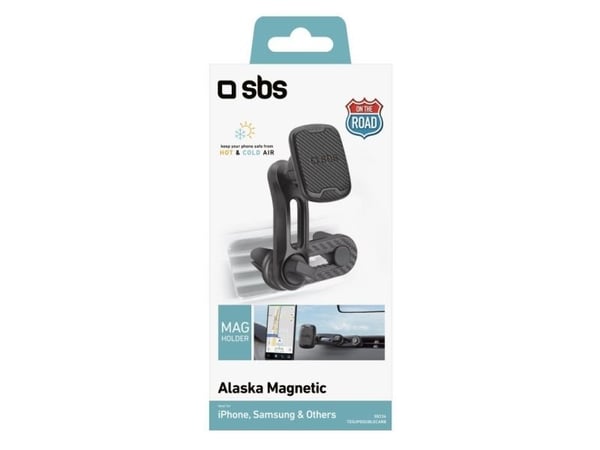 SBS TESUPDOUBLECARB, Mobiltelefon/smarttelefon, Passiv holder, Bil, Sort