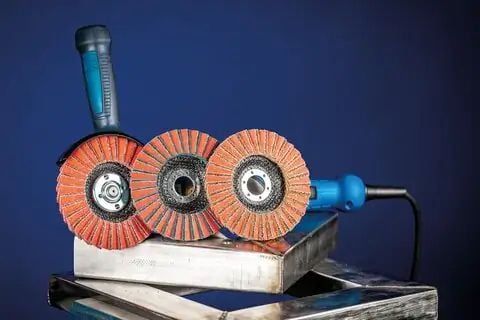 PFERD POLIVLIES flap discs set PVZ, 12,5 cm, 1 stykker
