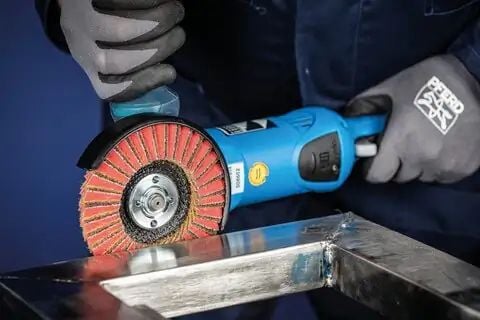 PFERD POLIVLIES flap discs set PVZ, 12,5 cm, 1 stykker