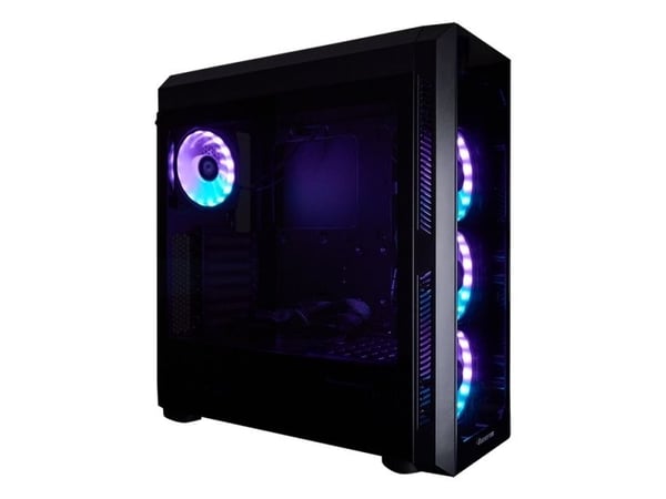 Chieftec SCORPION 3 - Tower - ATX - sidepanel med vindu (herdet glass) - ingen strømforsyning (ATX) - svart - USB/lyd