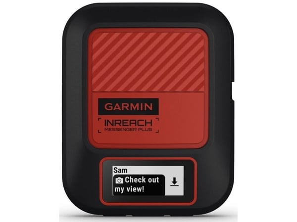 Garmin inReach Messenger Plus, Svart, Röd, Slagtålig, Temperaturbeständig, Vattentålig, IPX7, MIP, 2,74 cm (1.08"), 160 x 68 pixlar