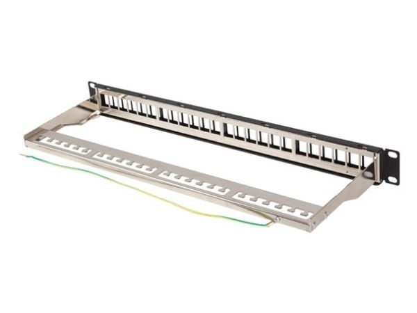 Lanberg LANBERG LANBERG Patch Panel Blank 24 Port 1U 19inch FTP Keystone-moduuleille Musta