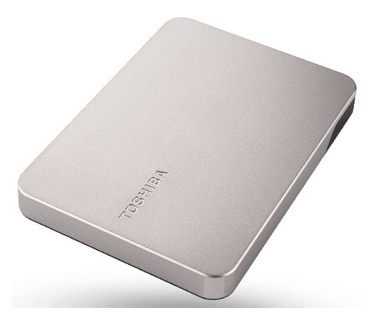 Toshiba Canvio Flex - Harddisk - 1 TB - ekstern (bærbar) - 2.5" - USB 3.2 Gen 1 - varmt sølv