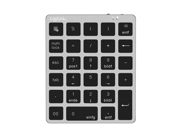 LogiLink ID0212, Bluetooth, 28, Bärbar dator/PC, Grå