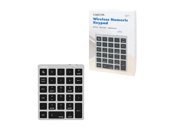 LogiLink ID0212, Bluetooth, 28, Laptop/PC, Grå