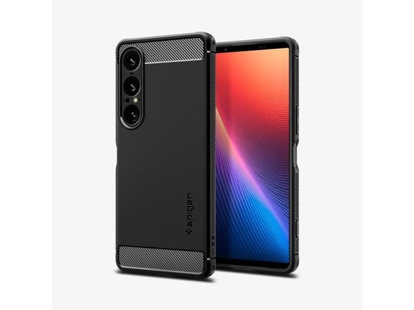 Spigen Rugged Armor, deksel, Sony, Xperia 10 VII, 15,5 cm (6,1"), Sort