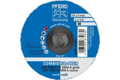 PFERD COMBIDISC kuitukangaslevyt PNER CD/CDR, 5 cm, 25 kpl