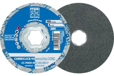 PFERD COMBICLICK kuitukangaslevyt PNER, 10 cm, 5 kpl