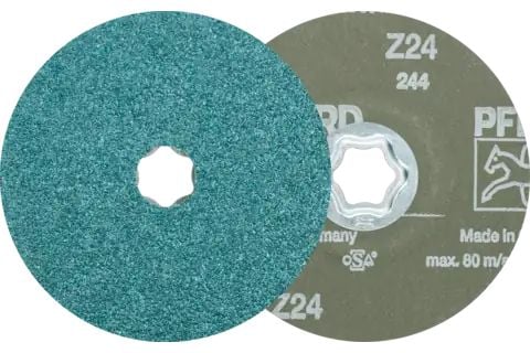 PFERD COMBICLICK fibre discs, 12,5 cm, 25 stykker