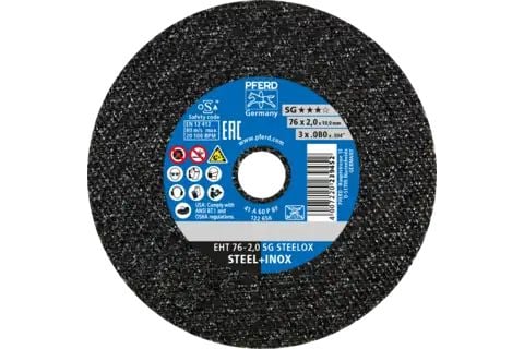 PFERD EHT 76-2,0 SG STEELOX/10,0, Metall, 20100 o/min, 7,6 cm, 2 mm, 50 stk.