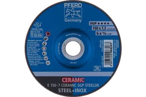 PFERD Grinding wheels CERAMIC SGP STEELOX, 10 styck
