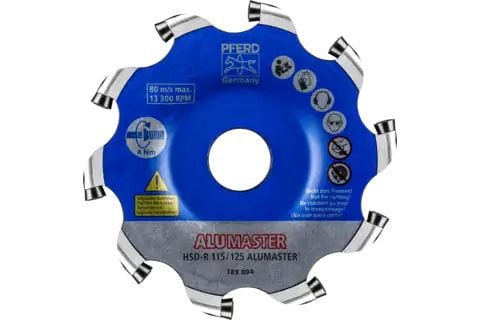 PFERD Milling tools with ALUMASTER HICOAT cutting inserts, HSD-R design for radial applications, 1 stykker
