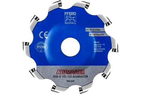 PFERD Milling tools with ALUMASTER HICOAT cutting inserts, HSD-R design for radial applications, 1 stykker