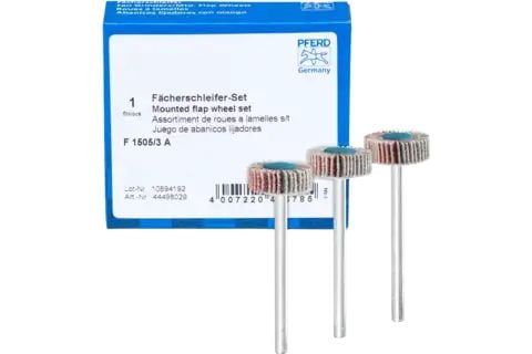 PFERD Mounted flap wheel set, PFERD