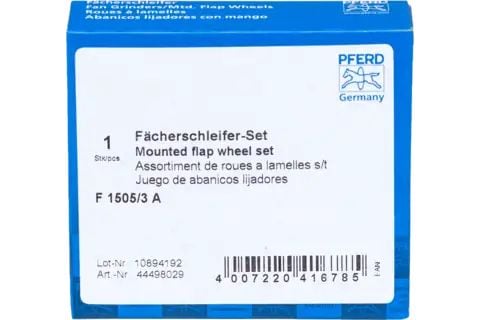PFERD Mounted flap wheel set, PFERD