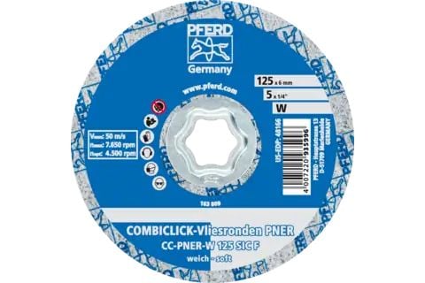 PFERD COMBICLICK non-woven discs PNER, 12,5 cm, 1 stykker