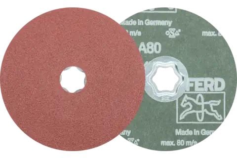 PFERD COMBICLICK fibre discs, 12,5 cm, 10 stykker