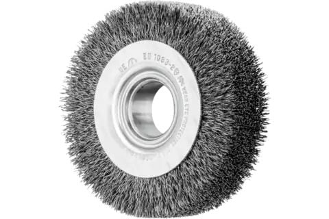 PFERD Wheel brushes crimped, wide, universal use, with hole, 8 cm, 1 stykker