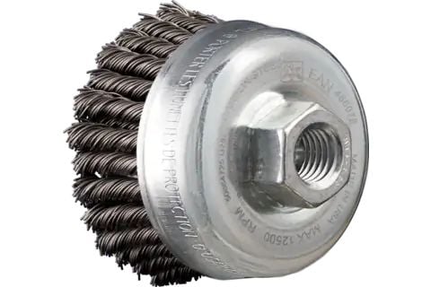 PFERD Cup brushes knotted, full cable 2 rows, with thread, 6,5 cm, 1 stykker