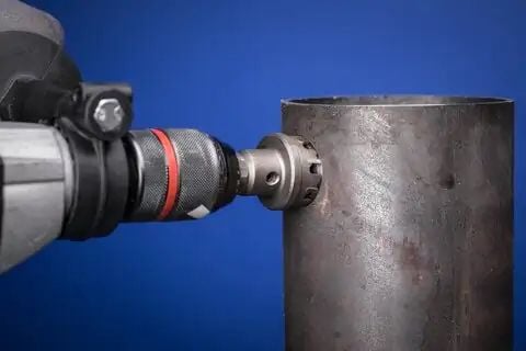 PFERD TC hole cutter flat version 8 mm, shank dia. 10 mm, 4 cm