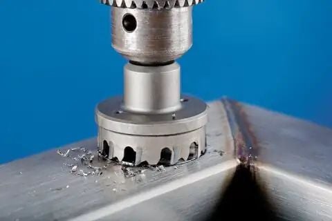 PFERD TC hole cutter flat version 8 mm, shank dia. 12 mm, 9 cm