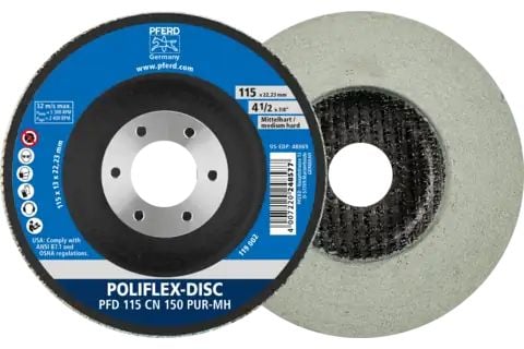 PFERD Poliflex discs, 11,5 cm, 5 styck