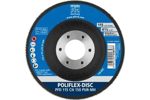 PFERD Poliflex discs, 11,5 cm, 5 styck