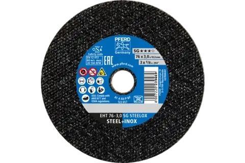 PFERD EHT 76-3,0 SG STEELOX/10,0, Metall, 20100 o/min, 7,6 cm, 3 mm, 50 stk.